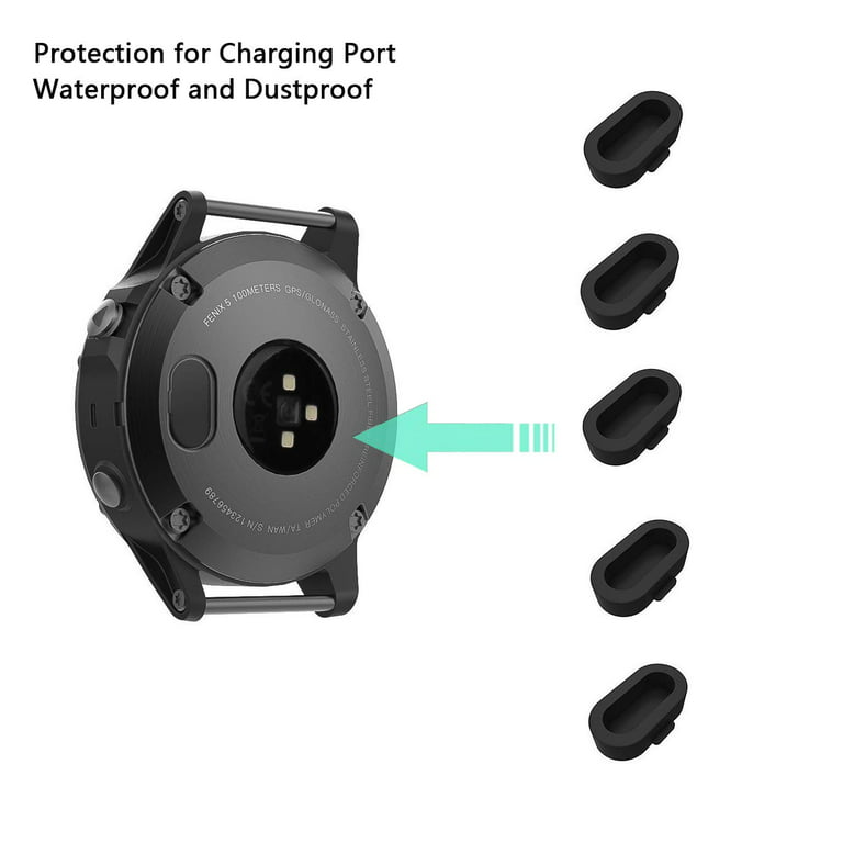 2 Pack Compatible Garmin Fenix 6 6S Pro Charger with Port Replacement USB Sync Charging Cable