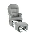 thumbnail image 3 of Suite Bebe Monti Storage Glider and Ottoman, Gray Finish with Oyster Cushions, 3 of 5
