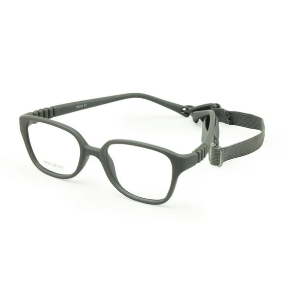 Kids Glasses Frame with Strap Bendable Optical Children Glasses Boys & Girls One-piece No Screw Age 2-3Yrs Size 44