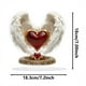 thumbnail image 3 of Preciosa Decoración De Ángel Con Corazón Rojo, Con Detalles Finos Y Elegantes, Envuelta En Elegante Material Acrílico De Estilo Boho. 1 Unidad., 3 of 6
