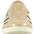 thumbnail image 3 of kozi Sandale Compensée Décontractée Confortable pour Femmes, Mocassin à Enfiler OY3236 Bout Rond Double Face avec Semelle Amovible Argent Champagne, 3 of 8