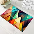 thumbnail image 6 of Diatomaceous Earth Bath Mat,Geometric Triangles and Polygons Non-Slip Volume Super Absorbent Fast Drying Eco-Friendly Easy to Clean for Bathroom Kitchen Door mat 20×31Inch (50 * 80cm), 6 of 6