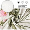 thumbnail image 4 of Green Wild Floral Shower Curtain, Botanical Plants Herbs and Wild Flowers Nature Blossom Leaf Sketch Vintage Bathroom Curtain Decor Waterproof Fabric Machine Washable 12 PCS Hooks,72" Wx84 L, 4 of 6