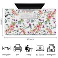 thumbnail image 5 of Long Mouse Pads for Desk,Pioneer Flower Floral Print Pattern Desk Mats on Top Of Desks, Desk Mouse Pad Extra Large with 3mm Non-Slip Base and Stitched Edge for Gaming,Office,Work,Home 47.3"x23.6", 5 of 6
