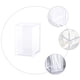 thumbnail image 4 of 1 unidad de organizador de escritorio cuadrado transparente para bolígrafos y brochas de maquillaje, 4 of 7