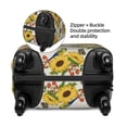 thumbnail image 3 of Bingfone Bird Sunflowers Luggage Cover Washable Suitcase Cover Protector Anti-scratch Suitcase cover Fits 18-32 Inch Luggage, 3 of 8