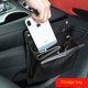 thumbnail image 4 of Smart LED Cubo de basura para automóvil Bolsa de basura impermeable Lado del pasajero Bolsillo de almacenamiento de cuero artificial Fugas Reutilizable Viajes Oficinas portátiles Inodoro Botes de basura Negocios Negro BANYUO Electrónica, 4 of 6