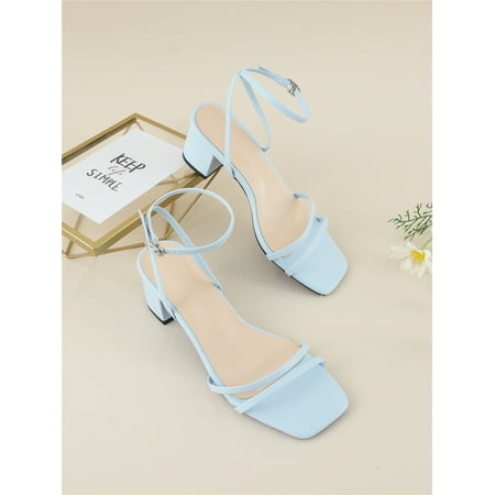 

Chunky Heeled Ankle Strap Sandals Women‘s Footwear