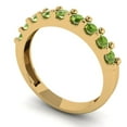 thumbnail image 2 of 0.63 ctw Wedding Band for Women - 18K Yellow Gold Natural Peridot Stackable Eternity Ring, 2 of 6