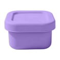 thumbnail image 2 of Snack Containers, Silicone Snack Containers with Lids, Small Lunch Containers, Reusable Leakproof Stackable Silicone Storage Containers, Food Storage Containers Purple 1Pcs, 2 of 9