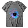 thumbnail image 6 of T Shirts for Women Short Sleeve Round Neck Summer Casual T Shirt Tops, 6 of 6