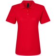 thumbnail image 4 of Gildan Softstyle Women's Pique Short Sleeve Polo Shirt GR648 in Cherry Red, 2XL, 4 of 5