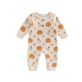 thumbnail image 1 of Baby Boys One-Piece Jumpsuits Long Sleeve Crewneck Cartoon Animal Patterned Long Pants Rompers, 1 of 8