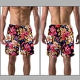 thumbnail image 3 of luoweisi Men's Beach Shorts Quick Dry Swim Trunks with Mesh Lining Flower M, 3 of 5