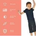 thumbnail image 4 of Superman Superhero Kids T Shirt (2) for Toddler Boys and Girls, Navy, 4 of 4