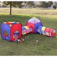 thumbnail image 5 of 4 in 1 Kids Play Tent, Pop up Play Tent with Play Tunnels and Ball Pit, Collapsible Children Play Tent Toy for Boys & Girls, Indoor & Outdoor Playhouse, Ideal Gift for Children, 5 of 9
