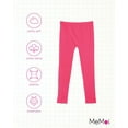 thumbnail image 6 of MeMoi  Front Seam Cotton Blend Leggings - Girls - Female, 7-10, Pink, 6 of 8