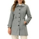 thumbnail image 1 of Abrigo Largo de invierno Allegra K para mujer con bolsillos Gris Talla L, 1 of 5