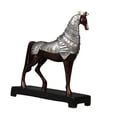 thumbnail image 1 of GROWTH TANK Statue de Cheval en Résine Figurine Ornement de Table Sculpture de Collection Peinte à la Main B, 1 of 9