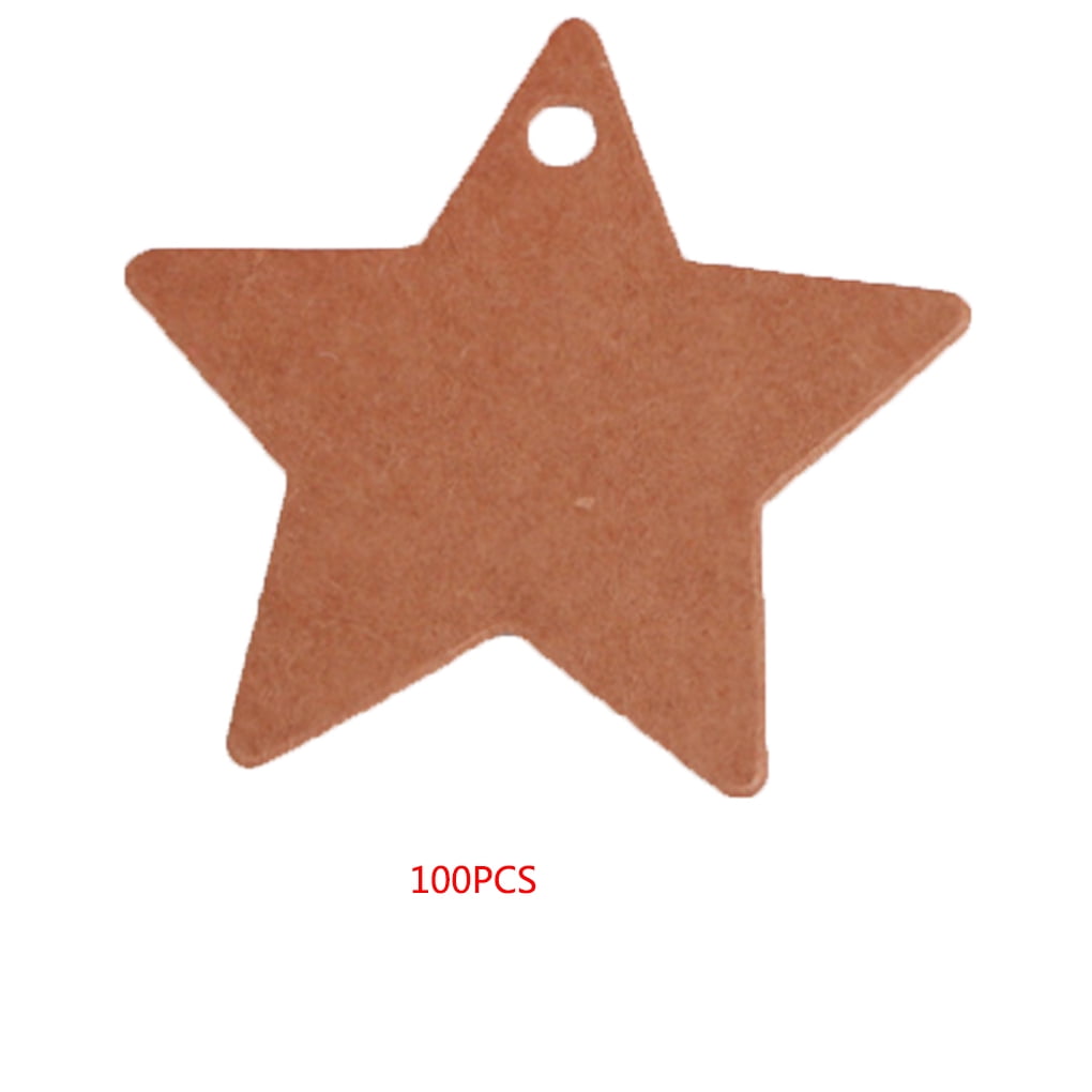 Details about   Small Paper Label Wedding Tag Hanging Creative Five-pointed Kraft Paper Star Tag 