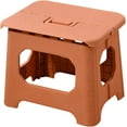 thumbnail image 1 of FYBTO Home Folding Step Stool, Foot Stool with 8.26 Inch Height, Handy Laundry Folding Step Stool, Lightweight Plastic Foldable Step Stool for Kids, Kitchen, Bathroom & Living Room (Orange)-0628, 1 of 4