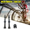 thumbnail image 2 of 2pcs 60mm Presta Valve + Tool for Road Mountain Bike Tubeless Tire, 2 of 2