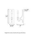 thumbnail image 4 of 12781GL Maxim Lighting Normandy - 1 Light Wall Sconce-15 Inches Tall and 4.75 Inches Wide, 4 of 5