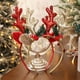 thumbnail image 4 of Sonducket Diademas navideñas Decoraciones festivas hechas con tela Diadema de renos navideños Tema navideño Accesorio para el cabello rojo, 4 of 6