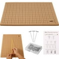 thumbnail image 1 of EASTIN Macrame Board with Pins 12x16in Double Side Macrame Project Board with Grids Portable Braiding Board with Instructions Reusable Macrame Board and Pins, 1 of 9