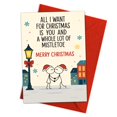 thumbnail image 1 of Tarjeta de felicitación Podagree Romantic Christmas Love, 5.3 x 8 pulgadas, 1 of 7
