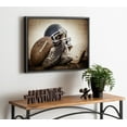 thumbnail image 6 of DesignOvation Sylvie Vintage Football Gear Framed Canvas By Shawn St. Peter, 18x24 Dark Grey, Transitional Sports Wall Decor For Office, Bedroom, Or Living Room, 6 of 8
