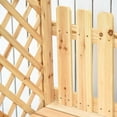 thumbnail image 6 of GVN Patio Bench Weatherproof Outdoor Bench,Outdoor Garden Bench Arch Pergola with Natural Fir Wood Build, Protective Varnish, 6 of 10