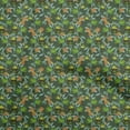 thumbnail image 1 of oneOone Viscose Jersey Dark Green Fabric Florals Sewing Craft Projects Fabric Prints By Yard 60 Inch Wide, 1 of 4