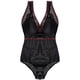 thumbnail image 1 of Body de mesh con escote al frente color negro Carnival  mod. 3263, 1 of 2