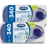 (2 pack) Dr. Scholl's Custom Fit CF340 Orthotic Shoe Inserts for Foot, Knee and Lower Back Relief, 2 Pairs