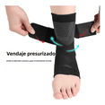 thumbnail image 3 of Duo Tobillera Bloosom  Deportiva Compresión Doble Soporte Lesión Gym Negro L -XL, 3 of 4
