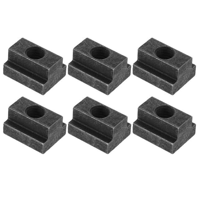 WASHWEPE 6Ud Tuercas T Slot Negras Para Herramientas Máquina Material Resistente Instalación Fácil
