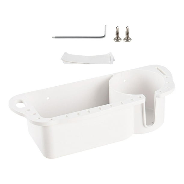 Almencla Boat Storage Organizer Boat Accessories Easy to Install with  Drainage Waterproof White