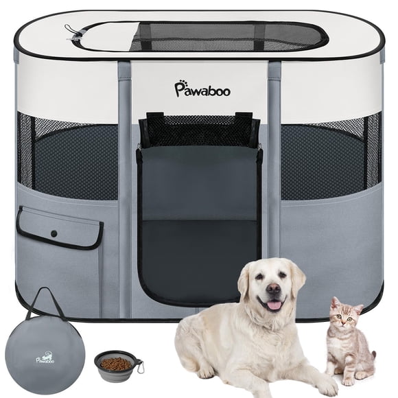 Parque infantil Pawaboo portátil para mascotas 600D Oxford Waterproof L