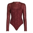 thumbnail image 3 of Madden NYC Women's Lace Bodysuit with Long Sleeves, Sizes XS-XXXL, 3 of 6