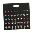 thumbnail image 4 of 20 Pairs Kids Girls Fashion Stud Earrings Set Jewelry------Product code 60635, 4 of 5