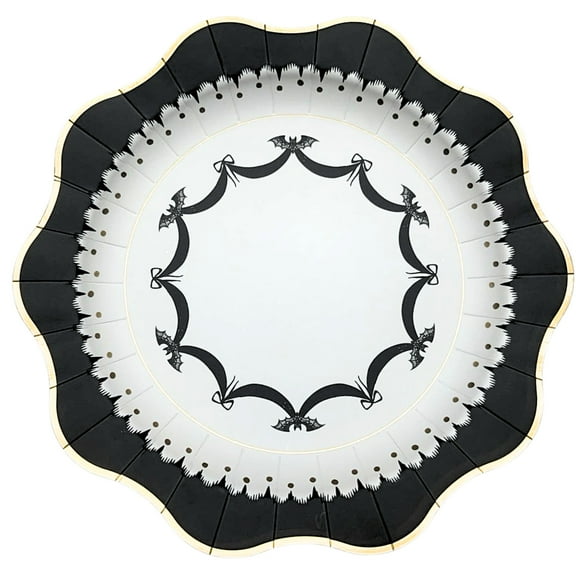 Elegant Halloween Dinner Plates - 8ct