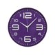 thumbnail image 1 of Inteprter Reloj de pared de 12 pulgadas, reloj con puntero que no hace tictac, funciona con pilas, decorativo, moderno, para sala de estar, relojes Decoración del hogar Púrpura Inteprter HA082810-01, 1 of 6