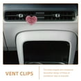 thumbnail image 3 of FONDOTIN 4 Pcs Pinces Parfumées Uniques pour Voiture Pinces de Bouche d'Aération en Forme de Cœur pour Intérieur de Voiture, 3 of 5