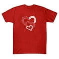thumbnail image 4 of Yuanlook Valentines Day Short Sleeve Shirts for Women Love Heart Print T-Shirt Happy Valentine Day Tee Tops S-3XL, 4 of 5