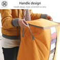 thumbnail image 6 of Luxtrada Foldable Storage Bag Organizers, Waterproof Anti-Mold Moisture Proof Clothes Storage Container Zipper Bag with Clear Window Carry Handles for Blanket Comforter Bedding, Closet Storage Boxes, 6 of 10