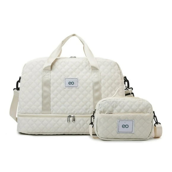 Maleta Gym Deportiva Mujer Con Mochila Y Bolso Extra Pequeño White