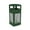 Green, variant on DCI Marketing 732996299 42 gal Waste Container with Dome Lid & Stainless Steel Panels Cattails, Brown
