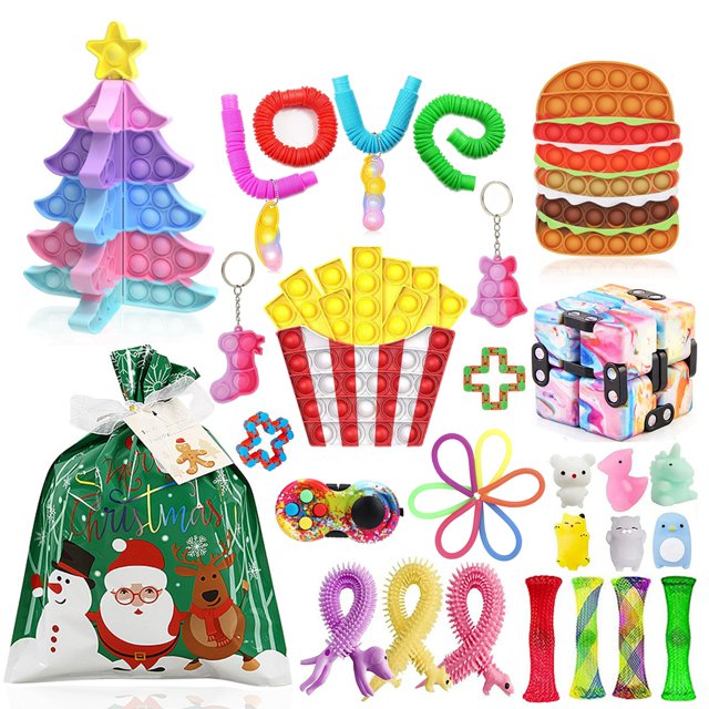 goowrom Christmas Decompression Toys Kit, Stress Relief Squeezing Board Game