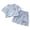 Z-15Blue, variant on Ruyang Kids Cotton 2 Piece Matching Set for Boys Girls Short Sleeve Top   Drawstring Shorts Athletic Outfits Loose Lounge Set